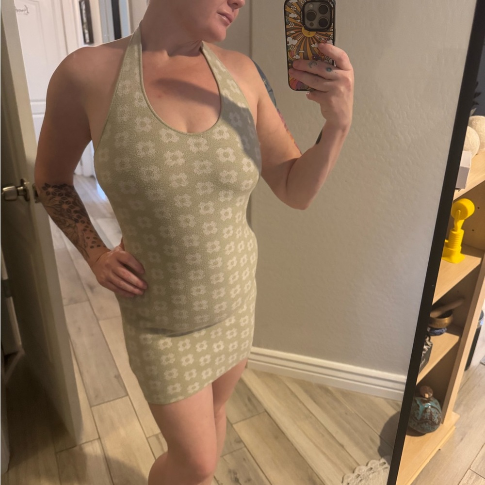 Princess Polly Green Floral Mini Dress